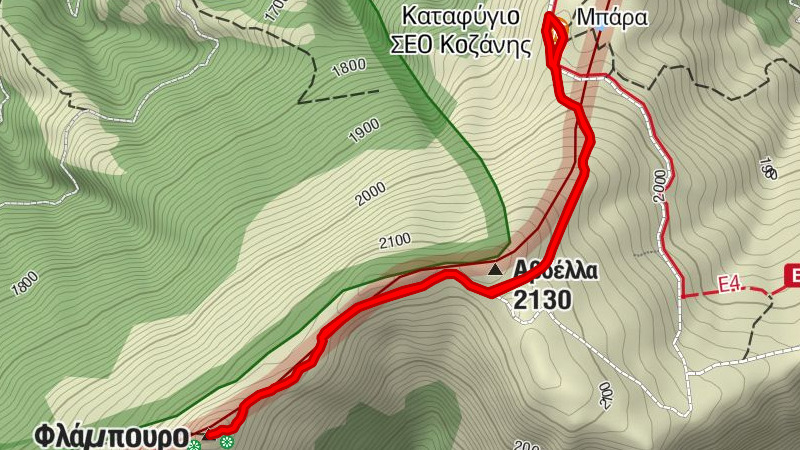 Καταφύγιο ΣΕΟ Κοζάνης - Αβδέλλα - Φλάμπουρο