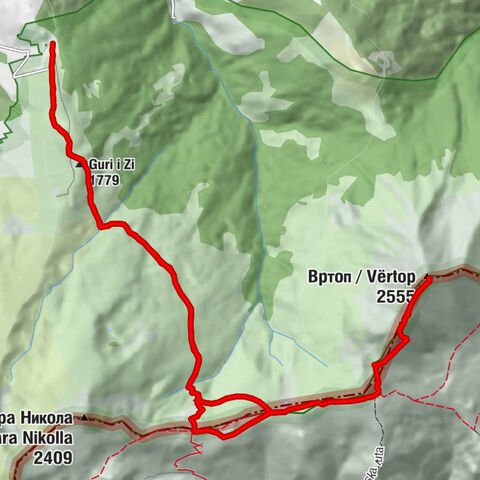 Komuna e Prizrenit / Opština Prizren / Prizren Belediyesi - Guri i Zi - Вртоп / Vërtop