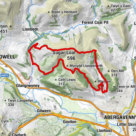 The Vale of Grwyney - St Cenau - Sugar Loaf - Crucorney