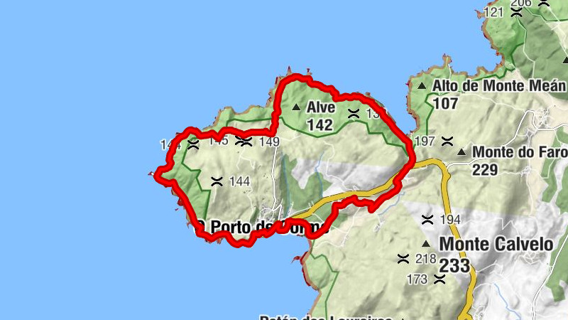 O Porto de Corme - O Gafote - Monte de Allariz - Capela de San Xosé