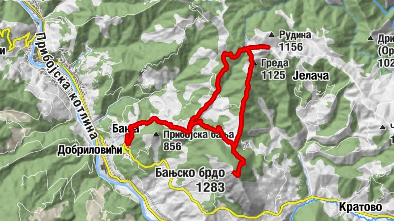 Бања - Грачаница - Греда - Бањско брдо