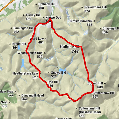 South Lanarkshire - Gathersnow Hill - Culter Fell - Scottish Borders