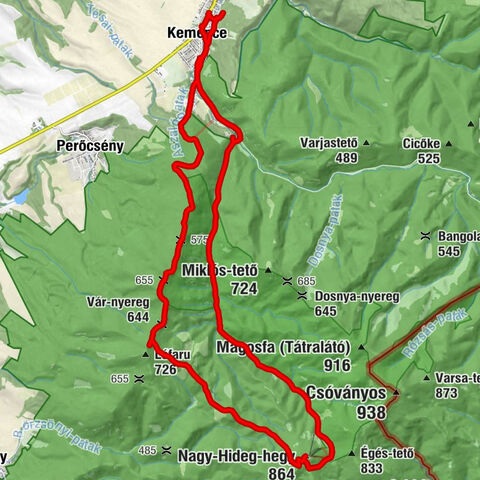 Malomkő Söröző - Kövirózsás - Vár-bükk - Nagy-Hideg-hegy
