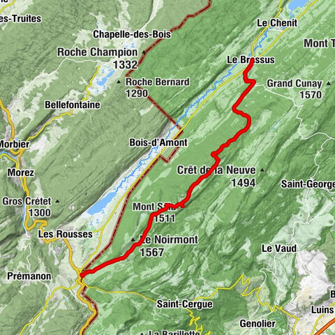Le Brassus - Petite Chaux - Mont Sâla - Hôtel-Restaurant Arbez Franco-Suisse