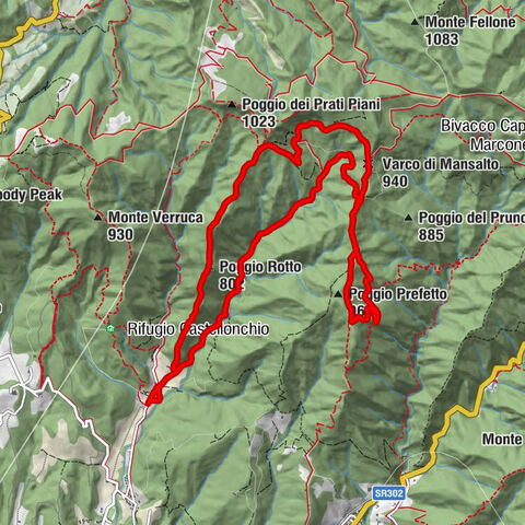 Risolaia - Poggio Prefetto - Varco di Mansalto - Poggio Rotto