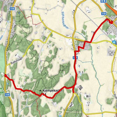 Moss - Kirkegrenda - Kjempekastet - Evje