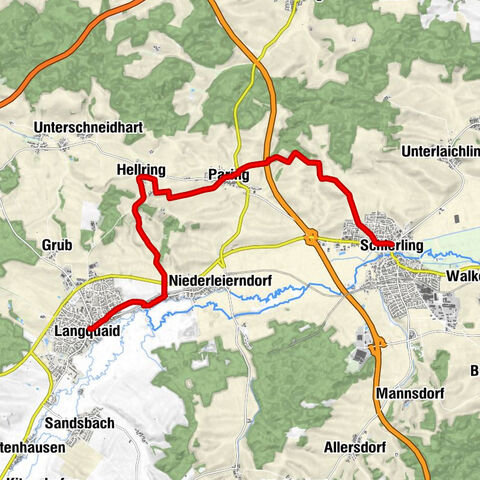 Schierling - Gasthof zur Post - St. Ottilia - St. Jakob