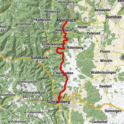 Ostweg: Alpirsbach - Schramberg