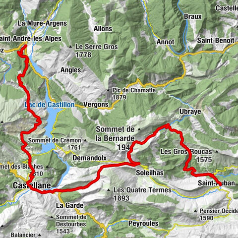 Les Souquets - Col de Cheiron - Église Sainte-Anne - Les Beaussets