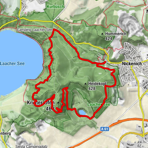 Kruft - Krufter Ofen - Aussichtspunkt Laacher See