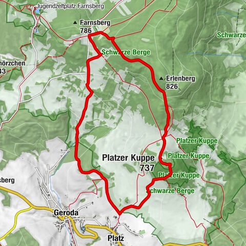 Blißlingswiese - Platzer Kuppe - Würzburger Haus