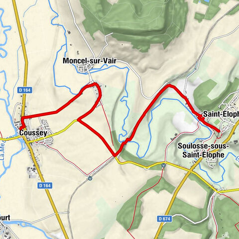 Église Saint-Élophe - Église Saint-Valère - Église Notre-Dame - Coussey