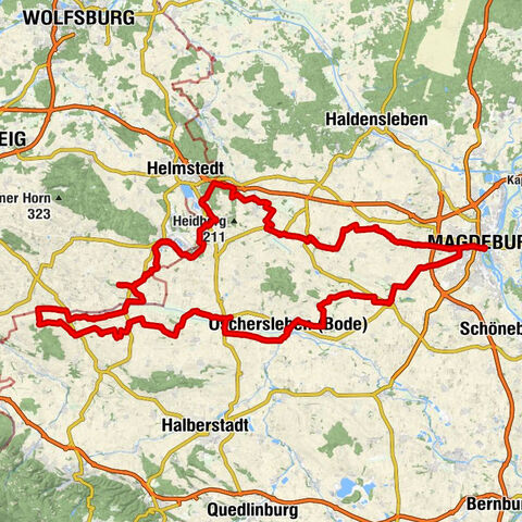 Magdeburg - Pauluskirche - Telegrafenberg - Heeseberg