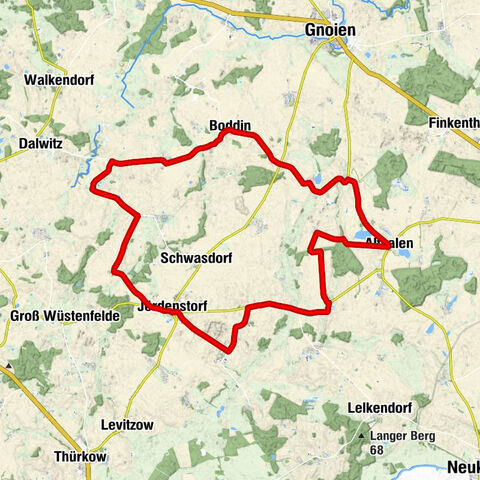 Boddin - Granzow - Alt Pannekow - Nicolaikirche Boddin
