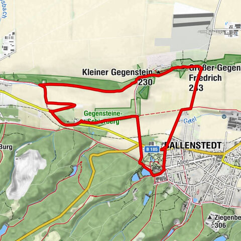 Ballenstedt - Schierberge - Kleiner Gegenstein - Großer Gegenstein;Leopold Friedrich