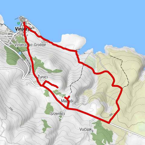 Vinjerac - Žunići - Magaši
