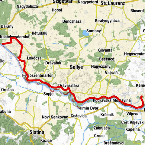 Drávatamási - Magyarok Nagyasszonya templom - Nepomuki Szent János-templom - Drávasztára