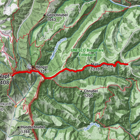 Holzwägbeizli - Mättebergegg - Oberänzi - Napf