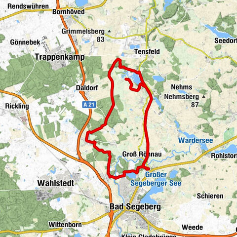 Klein Rönnau - Groß Rönnau - Alt-Erfrade - Schackendorf