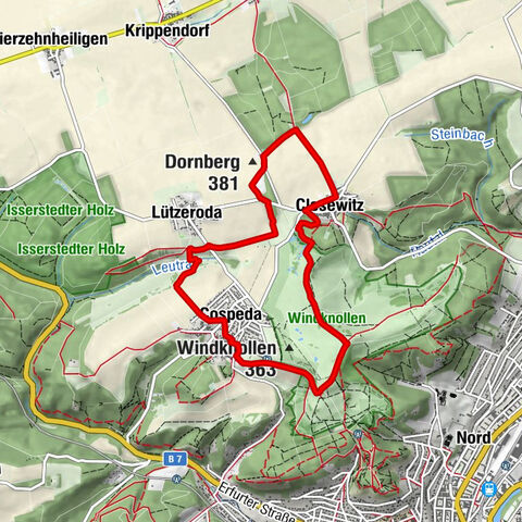 Cospeda - Gasthaus zur Linde - Kirche Closewitz - Dornberg