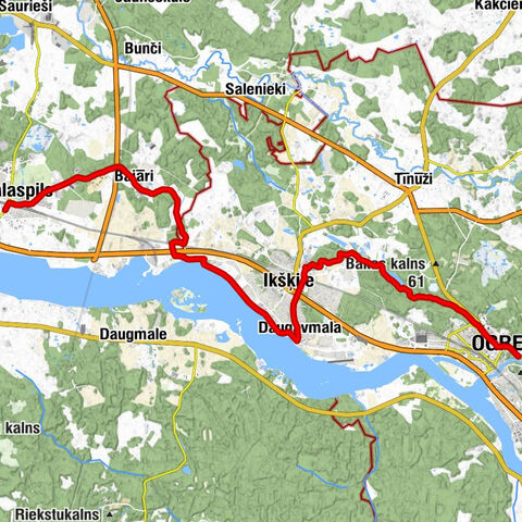 4 pēdas - Zilais kalns - Zvaigžņu kalns - Ogre