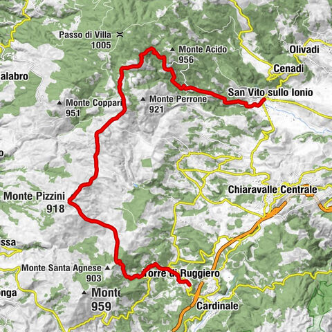 San Vito sullo Ionio - Monte Pizzini - Torre di Ruggiero