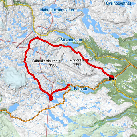 Haugastøl - Krækkja - Geiterygghytta - Hol