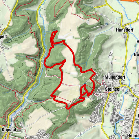 Hunsdorf - Hënneschte Bësch - Direndall - Steinsel