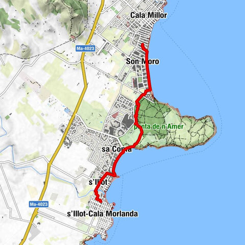 Sant Llorenç des Cardassar - Son Moro - sa Coma - Cala Moreia