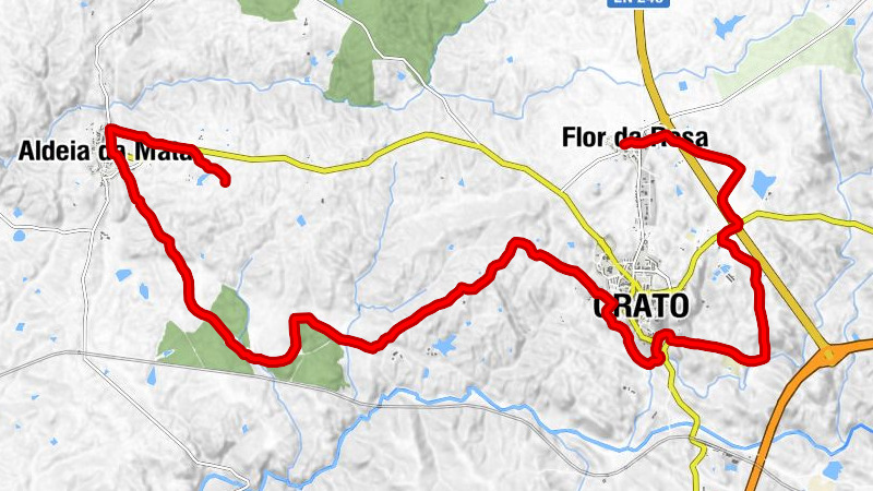 Flor da Rosa - Crato - Bairro de Santo António - Aldeia da Mata