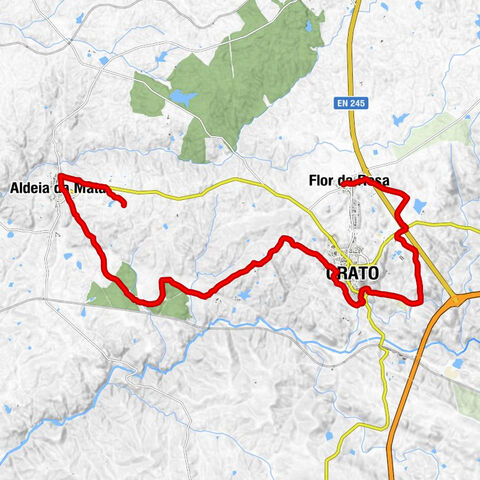 Flor da Rosa - Crato - Bairro de Santo António - Aldeia da Mata