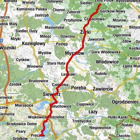 Osada Parkowe - Góra Będuska - Kościół św. Macieja Apostoła w Siewierzu - powiat będziński