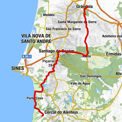 Grândola - Piçarral - Capela de Santo Alberto - Porto Covo
