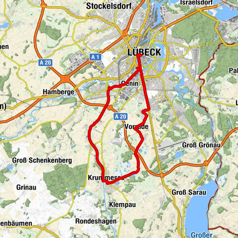 Lübeck - Vorrade - Wulfsdorf - Beidendorf