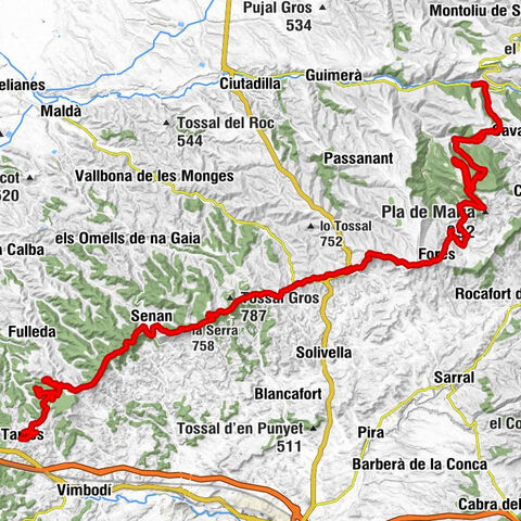 el Balneari de Vallfogona - Tossal Gros de Vallbona - els Morellons - Tarrés