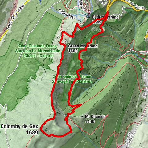 Mijoux - Grand Montrond - Colomby de Gex - Échenevex