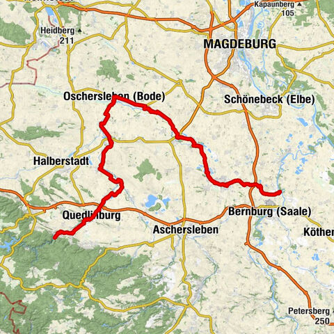 Thale Hauptbahnhof - St. Trinitatis - St. Nikolaus - Zum Löwen