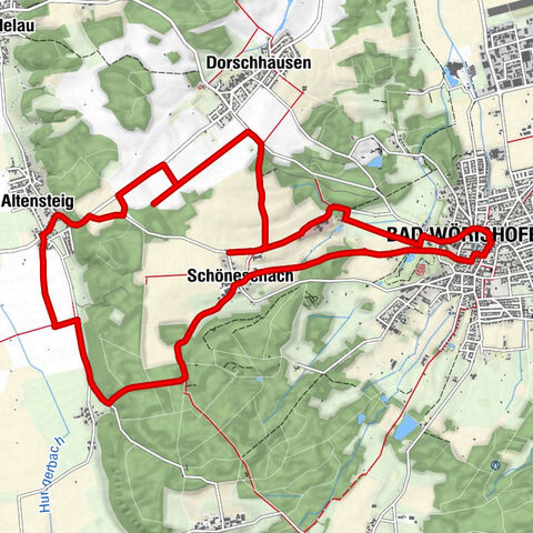 Bad Wörishofen - Schöneschach - Sankt Wolfgang - Osterlauchdorf
