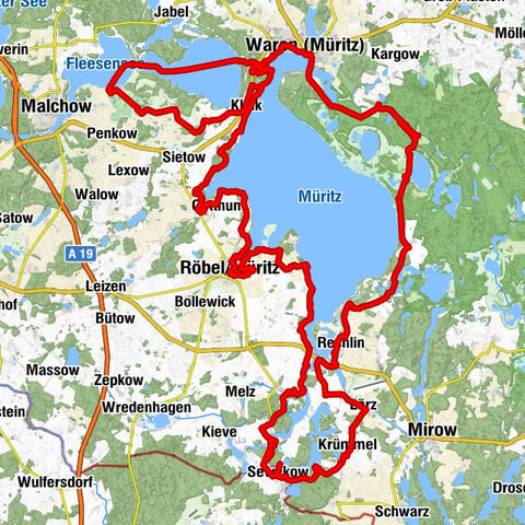 Waren (Müritz) - Dorfkirche Lärz - Dorfkirche Buchholz - Dorfkirche Vipperow