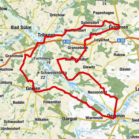 Demmin - St. Thomas-Kirche - St.-Marien-Kirche - Langer Berg