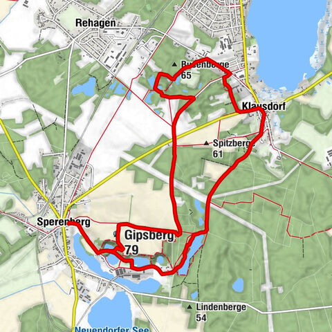 Sperenberg - Gipsberg - Busenberge - Klausdorf