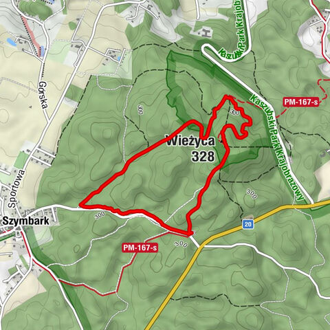 powiat kartuski - Wieżyca - Szymbark