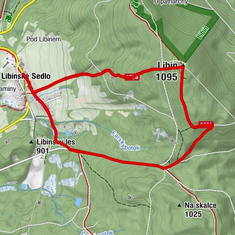 Kostel sv. Anny - Libínské Sedlo - Na sedle - Libín