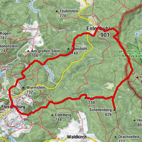 Flossenbürg - Kopfstein - Schellenberg - Entenbühl