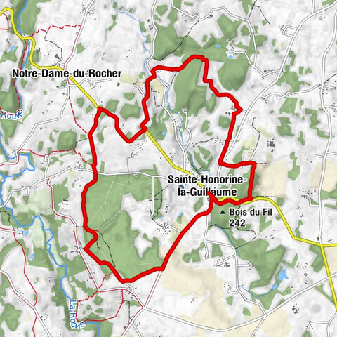 Sainte-Honorine-la-Guillaume - Bois du Fil - Mont Pétron - Auberge Sainte-Honorine