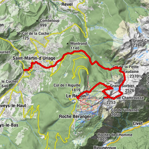 Le Recoin - Croix de Chamrousse - Col de la Botte - Uriage Les Bains