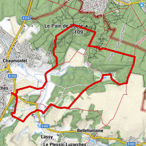 Circuit Forêt de Coye - Abbaye d'Hérivaux