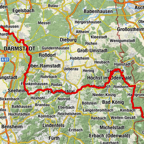Geiersmühle nach Weiterstadt