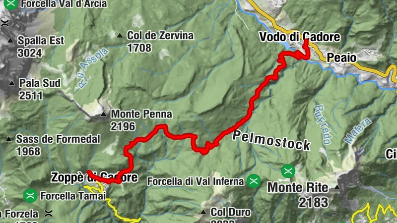 Forcella Chiandolada (11,5 km)