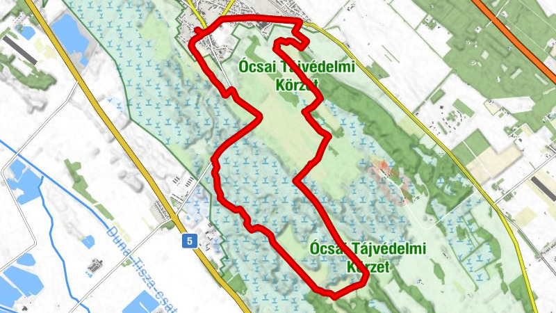 Ócsa - Református templom - Bajor Étterem - Öregfalu